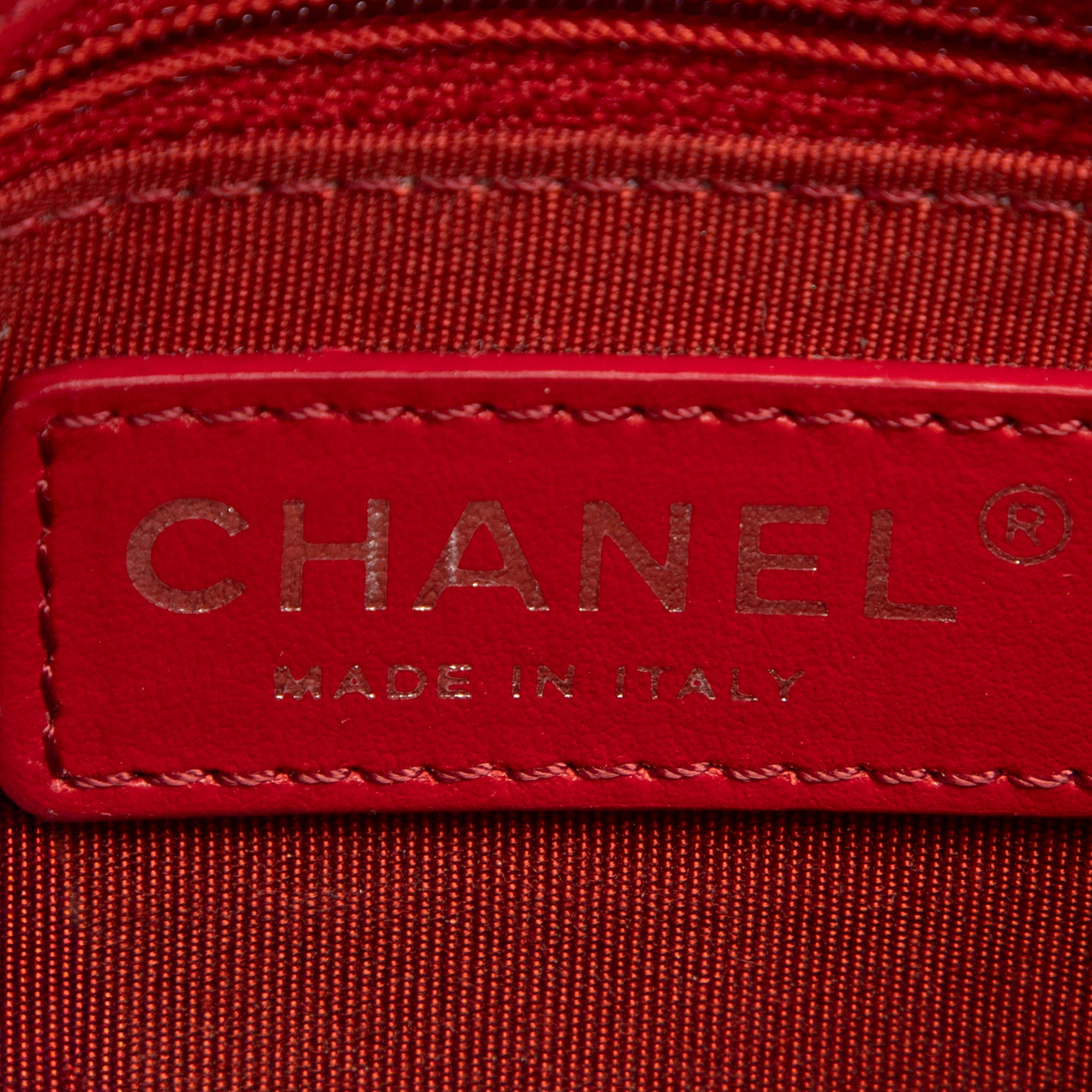Bolso de Hombro Cadena Pequeño Bandolera Piel de Cordero Roja Acolchada