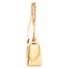 Bolso de hombro Caro Crossbody pequeño de cuero Cannage vainilla