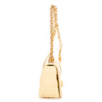 Bolso de hombro Caro Crossbody pequeño de cuero Cannage vainilla