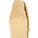 Bolso de hombro Caro Crossbody pequeño de cuero Cannage vainilla