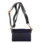 Bolso de Hombro Montaigne Small Box Piel de Becerro Azul Marino