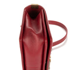 Bolso de Hombro Boy Mediano Rojo Piel de Cordero Acolchada con Costuras vistas