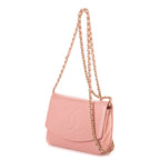 Shoulder Bag Timeless Wallet On Chain Pink Caviar Leather