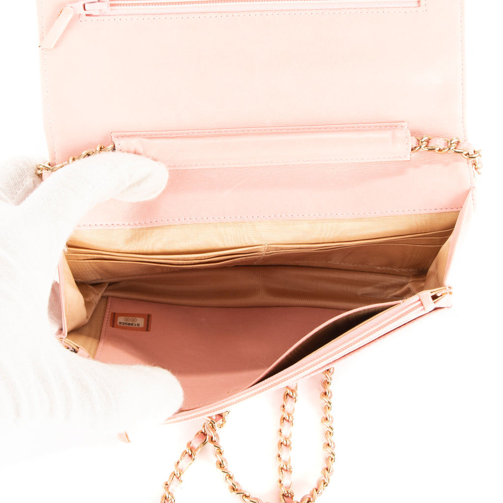 Shoulder Bag Timeless Wallet On Chain Pink Caviar Leather