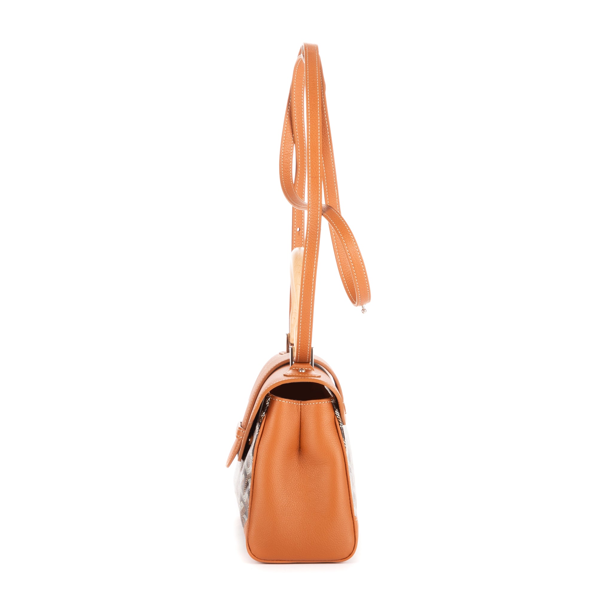 Shoulder Bag Saigon Mini Brown Goyardine Coated Canvas
