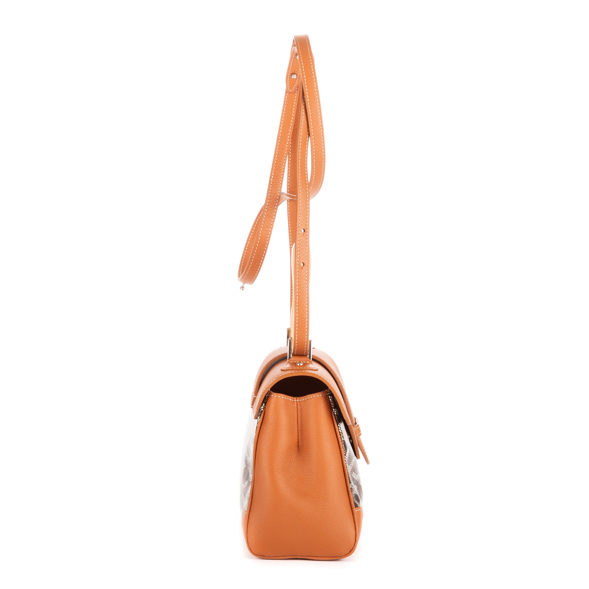 Shoulder Bag Saigon Mini Brown Goyardine Coated Canvas