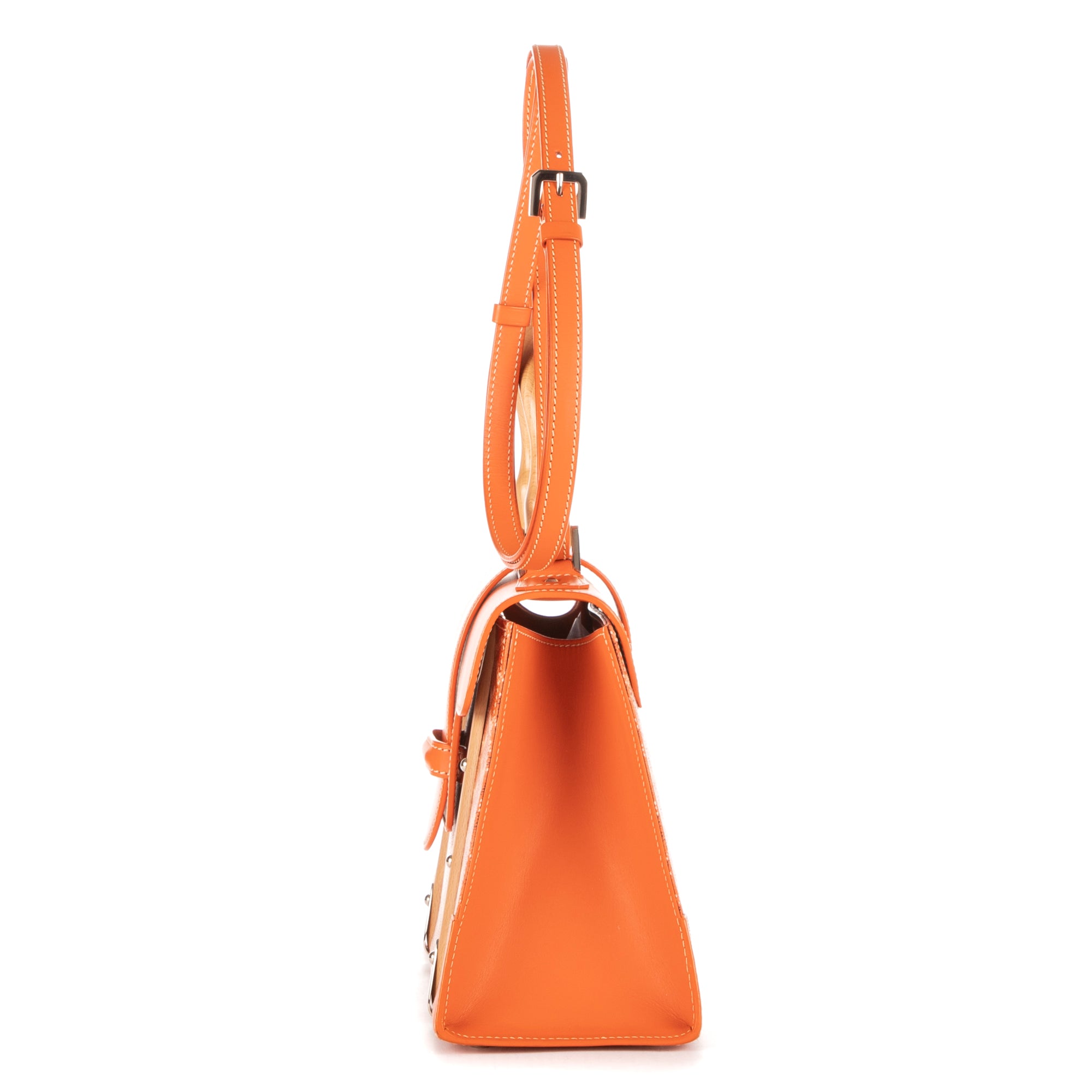 Shoulder Bag Saigon PM Orange Goyardine Coated Canvas