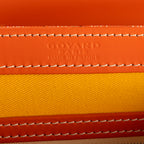 Sac à bandoulière Saigon PM en toile enduite Goyardine orange