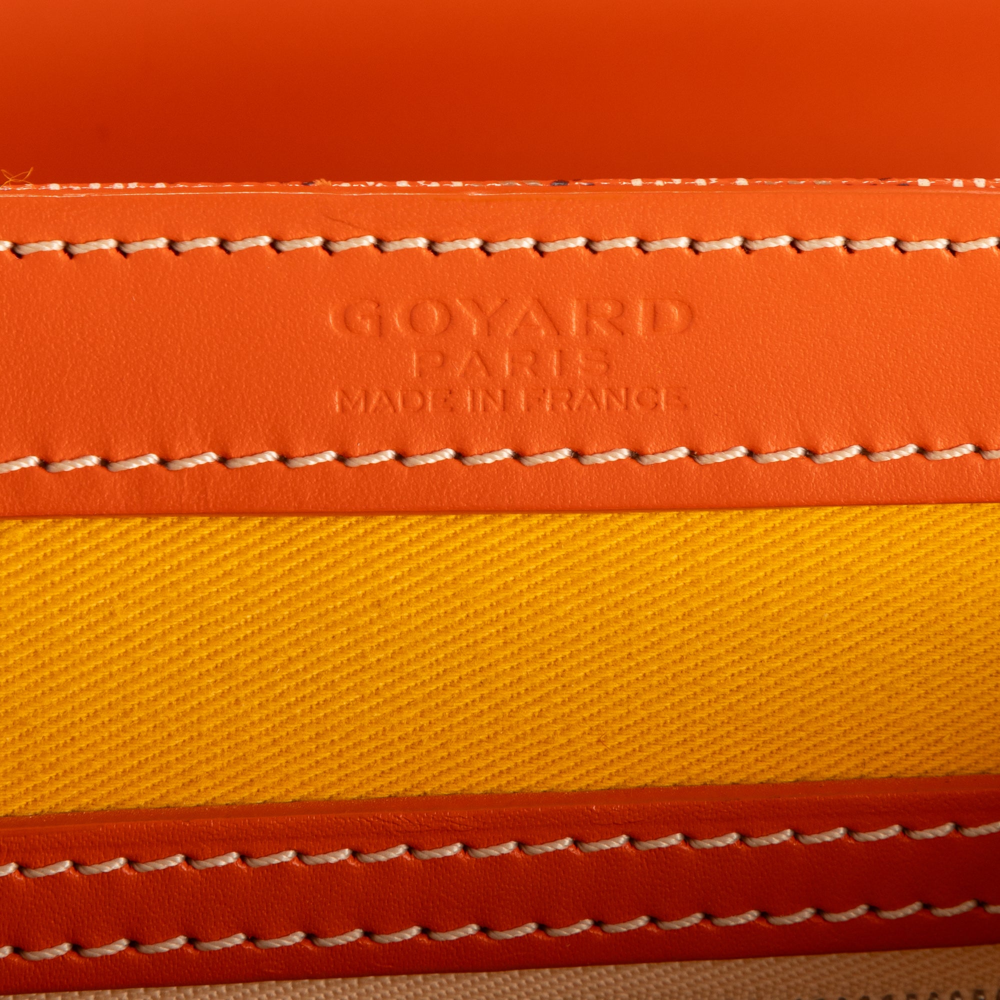 Sac à bandoulière Saigon PM en toile enduite Goyardine orange