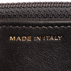 Shoulder Bag 2.55 Graffiti Crocodile Reissue Wallet On Chain Black Calfskin Crocodile Embossed Leather