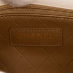 Shoulder Bag Coco Clips Rhinestones Single Flap White Calfskin Quilted Leather