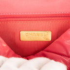 Bolso de Hombro Clásico 19 Solapa Pequeño Piel de Cordero Rosa Acolchado