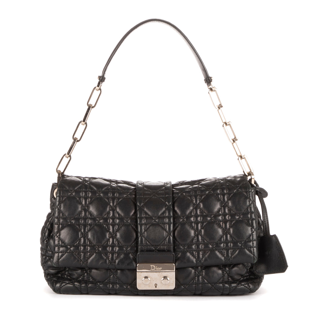 Sac à bandoulière New Look Sac à main cuir cannage noir