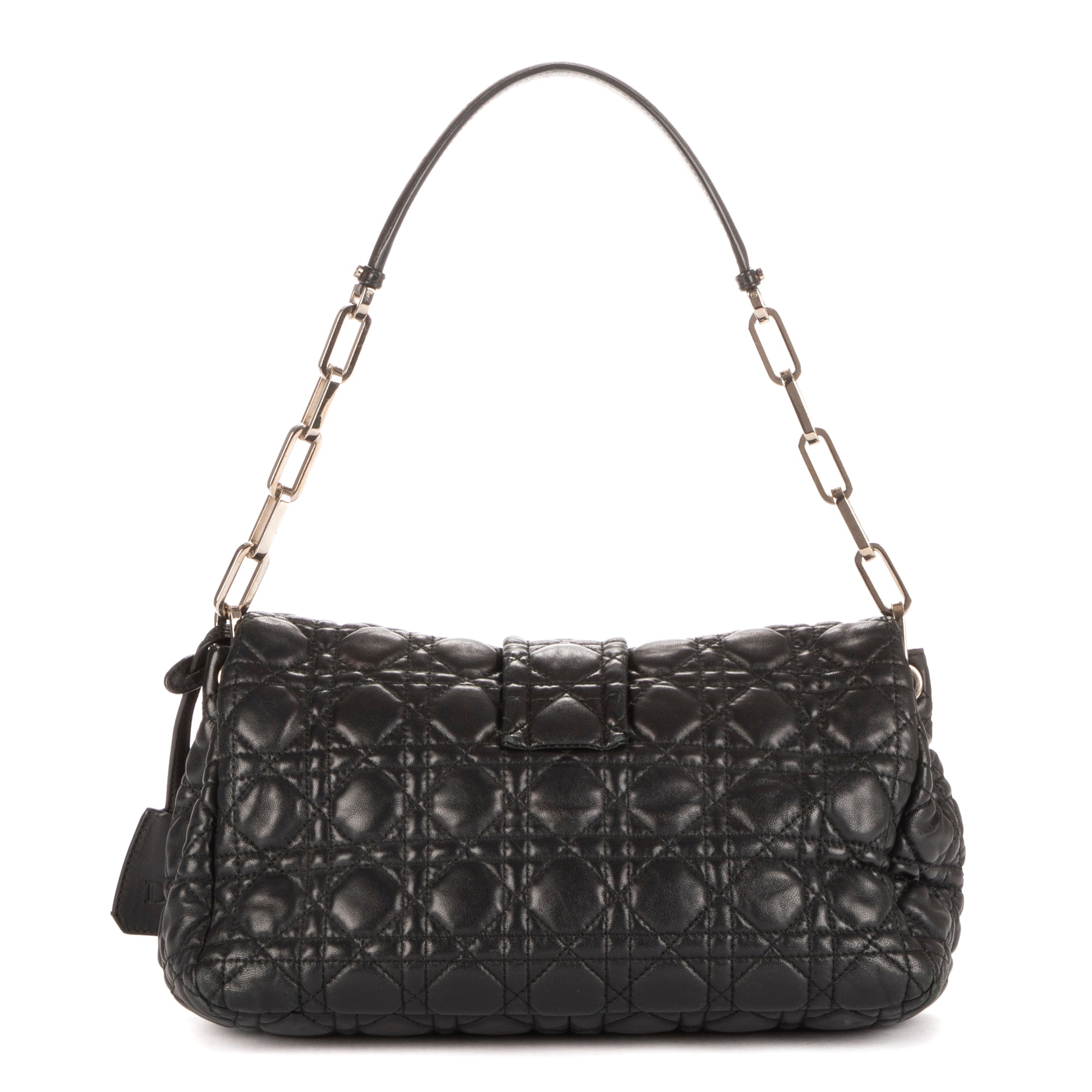 Sac à bandoulière New Look Sac à main cuir cannage noir