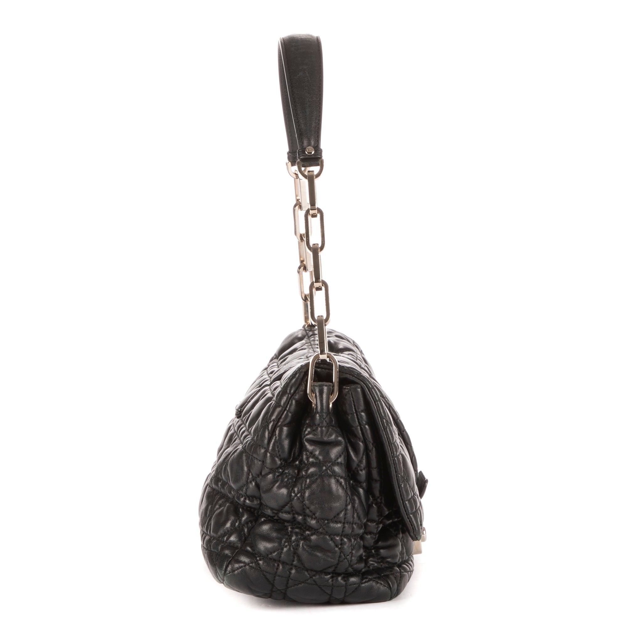 Sac à bandoulière New Look Sac à main cuir cannage noir