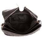 Sac à bandoulière New Look Sac à main cuir cannage noir