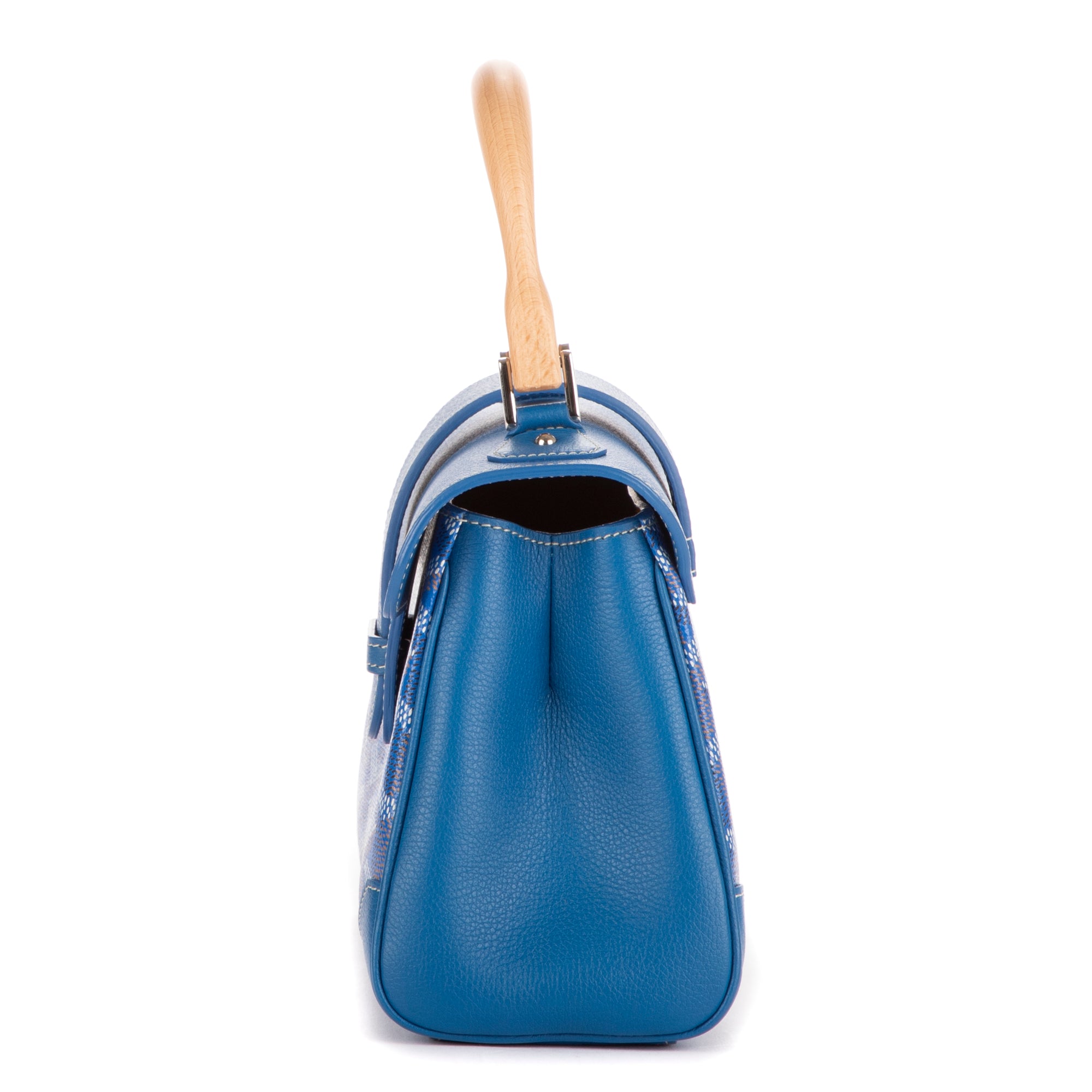 Handbag Saigon Mini Blue Goyardine Coated Canvas