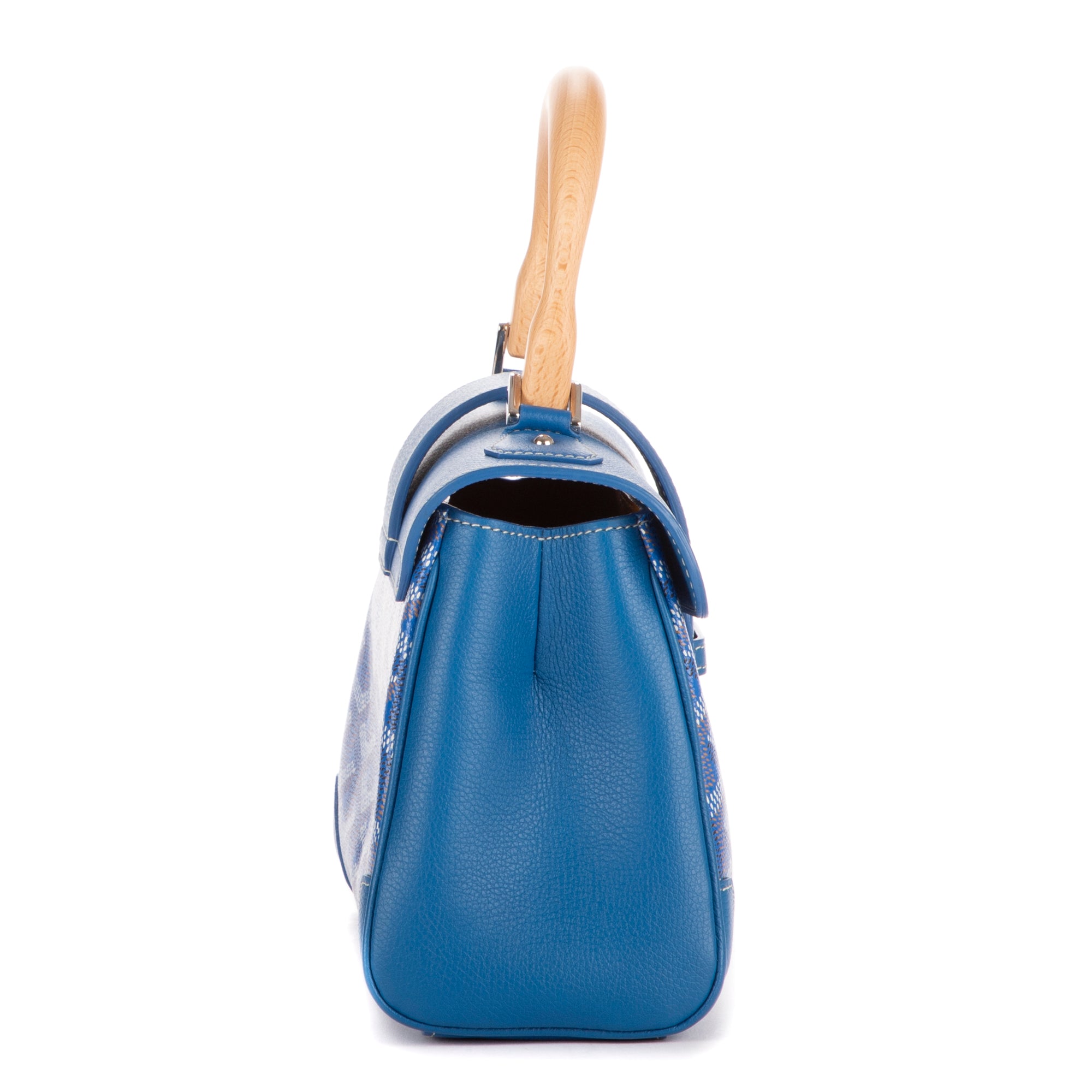 Handbag Saigon Mini Blue Goyardine Coated Canvas