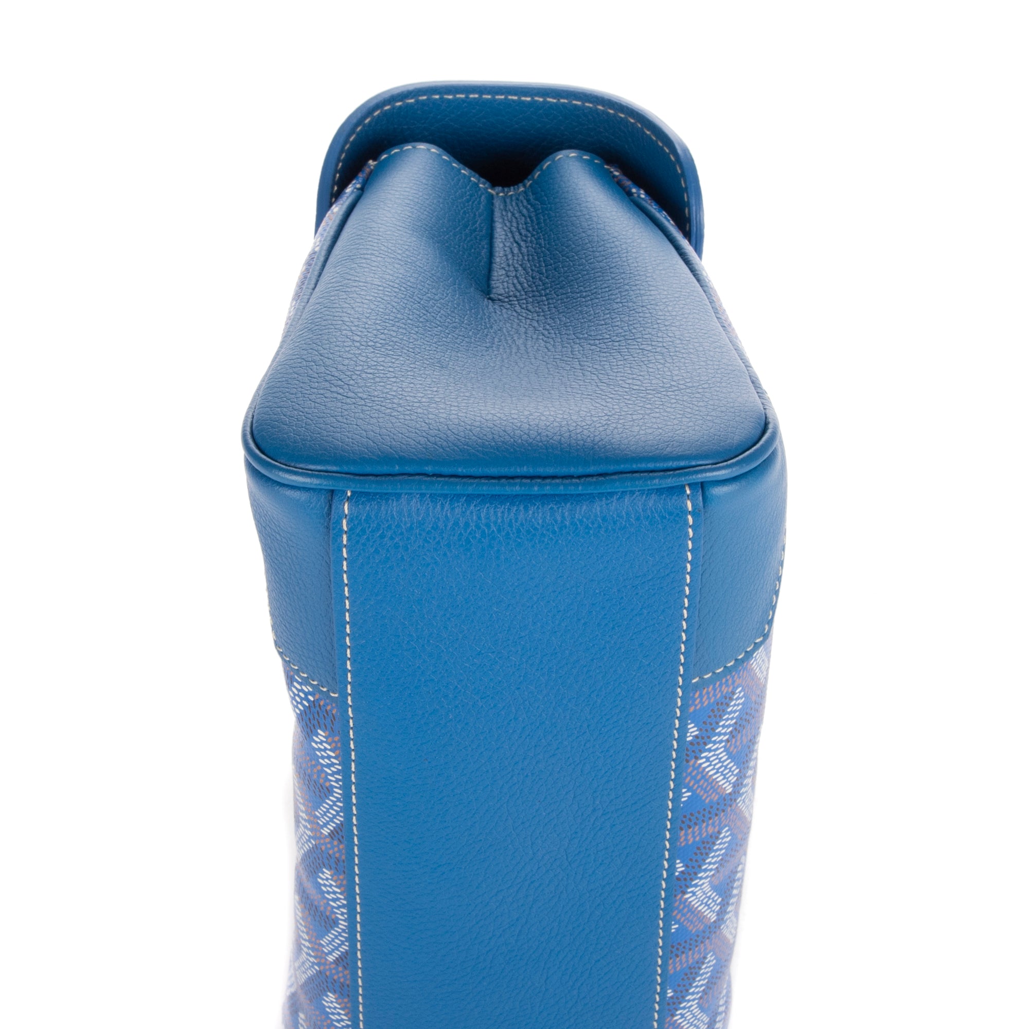 Bolso de mano Saigon Mini de lona revestida Goyardine azul