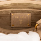 Shoulder Bag Zip Bowler Cream Vitello Daino Leather