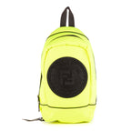 Shoulder Bag Fendi Roma Sling Bag Yellow Nylon Canvas