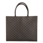 Bolso de Hombro Horizontal Cabas Lona Revestida Triomphe Negra