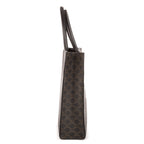 Bolso de Hombro Horizontal Cabas Lona Revestida Triomphe Negra