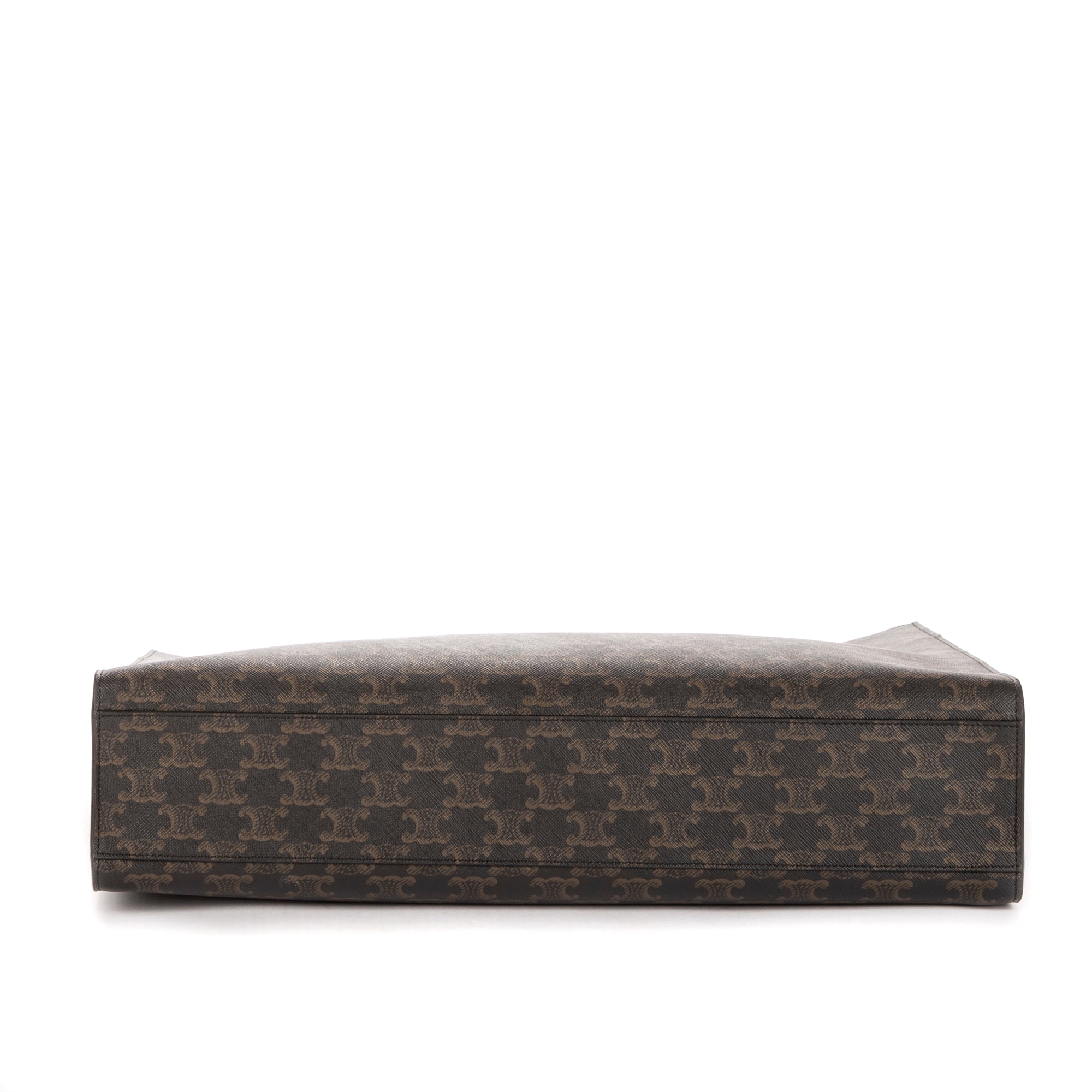 Bolso de Hombro Horizontal Cabas Lona Revestida Triomphe Negra