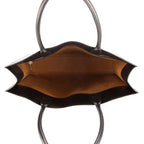 Bolso de Hombro Horizontal Cabas Lona Revestida Triomphe Negra