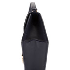 Bolso de hombro Montaigne 30 de cuero granulado azul marino