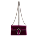 Shoulder Bag Dionysus Super Mini Purple Magenta Velvet