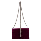 Shoulder Bag Dionysus Super Mini Purple Magenta Velvet