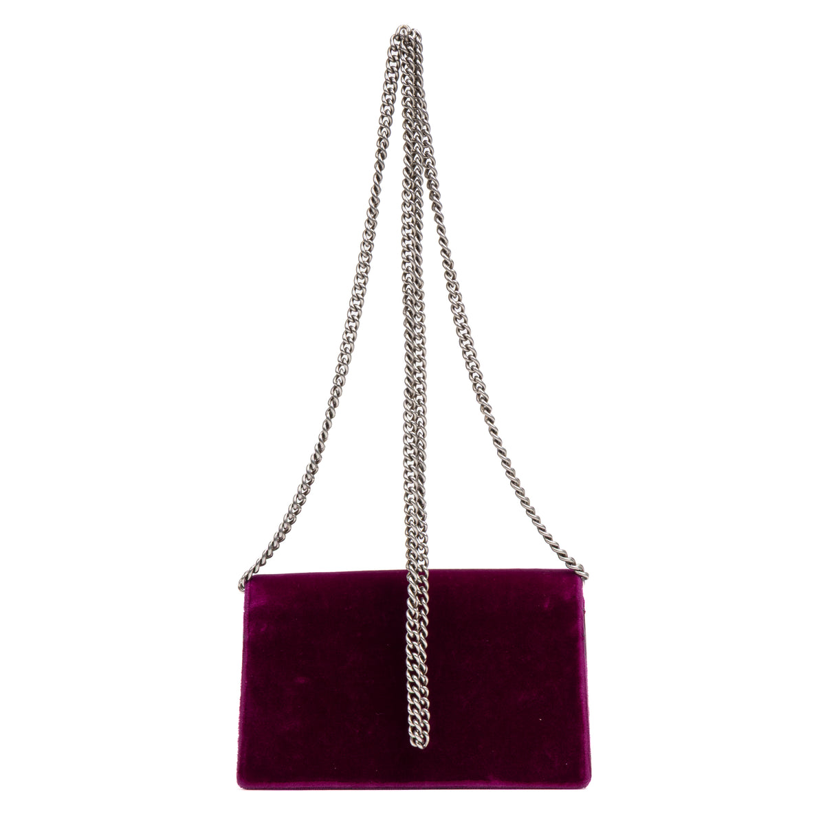 Shoulder Bag Dionysus Super Mini Purple Magenta Velvet