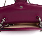 Shoulder Bag Dionysus Super Mini Purple Magenta Velvet