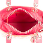 Dior - Lady Dior Medium à fermeture éclair - Orange/Rouge/Rose