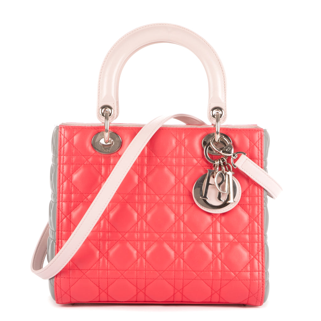 Dior - Lady Dior Medium Zippé - Rose