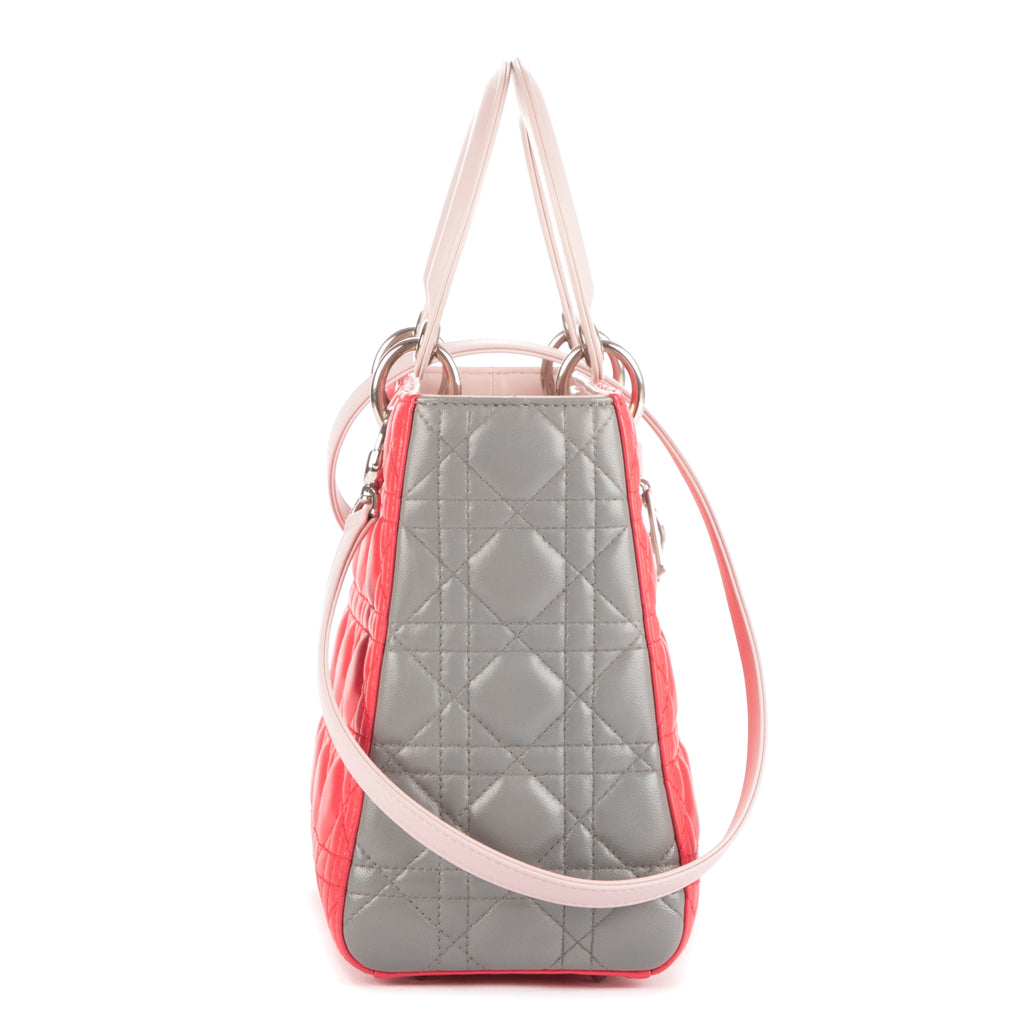 Dior - Lady Dior Medium Zippé - Rose