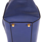 Sac à main mini ceinture en cuir de veau bleu