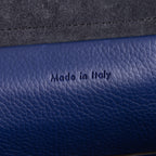 Sac à main mini ceinture en cuir de veau bleu