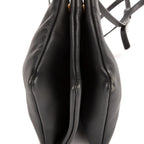 Bolso de hombro Trio pequeño de piel de becerro gris oscuro