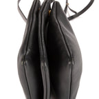 Bolso de hombro Trio pequeño de piel de becerro gris oscuro