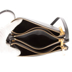 Bolso de hombro Trio pequeño de piel de becerro gris oscuro