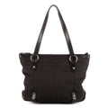 Shoulder Bag Shopping Tote Black Zucca Canvas