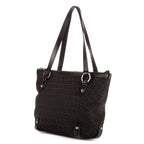 Shoulder Bag Shopping Tote Black Zucca Canvas