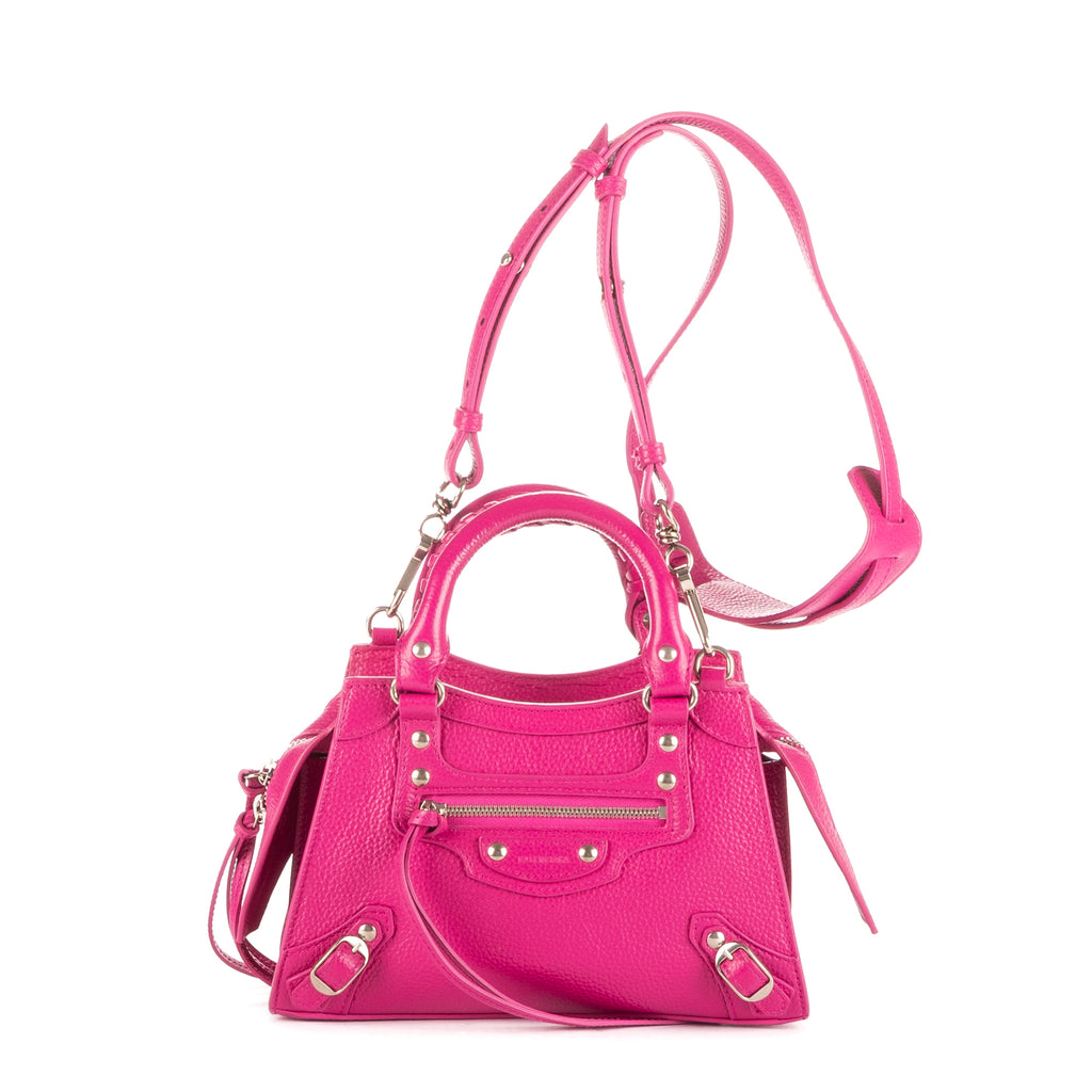 Bolso de mano Neo Classic Mini de piel de becerro fucsia