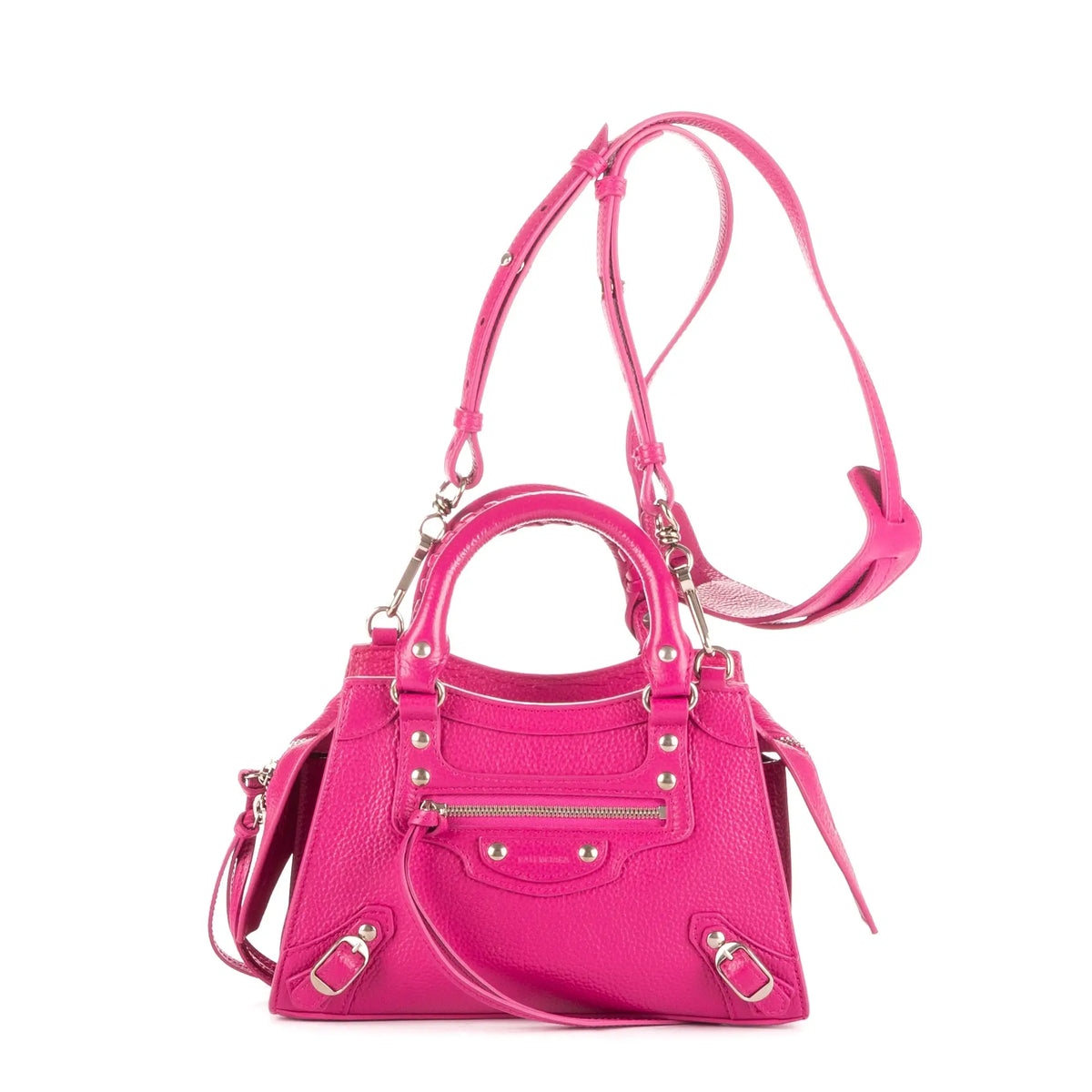 Sac à main Neo Classic Mini en cuir de veau rose