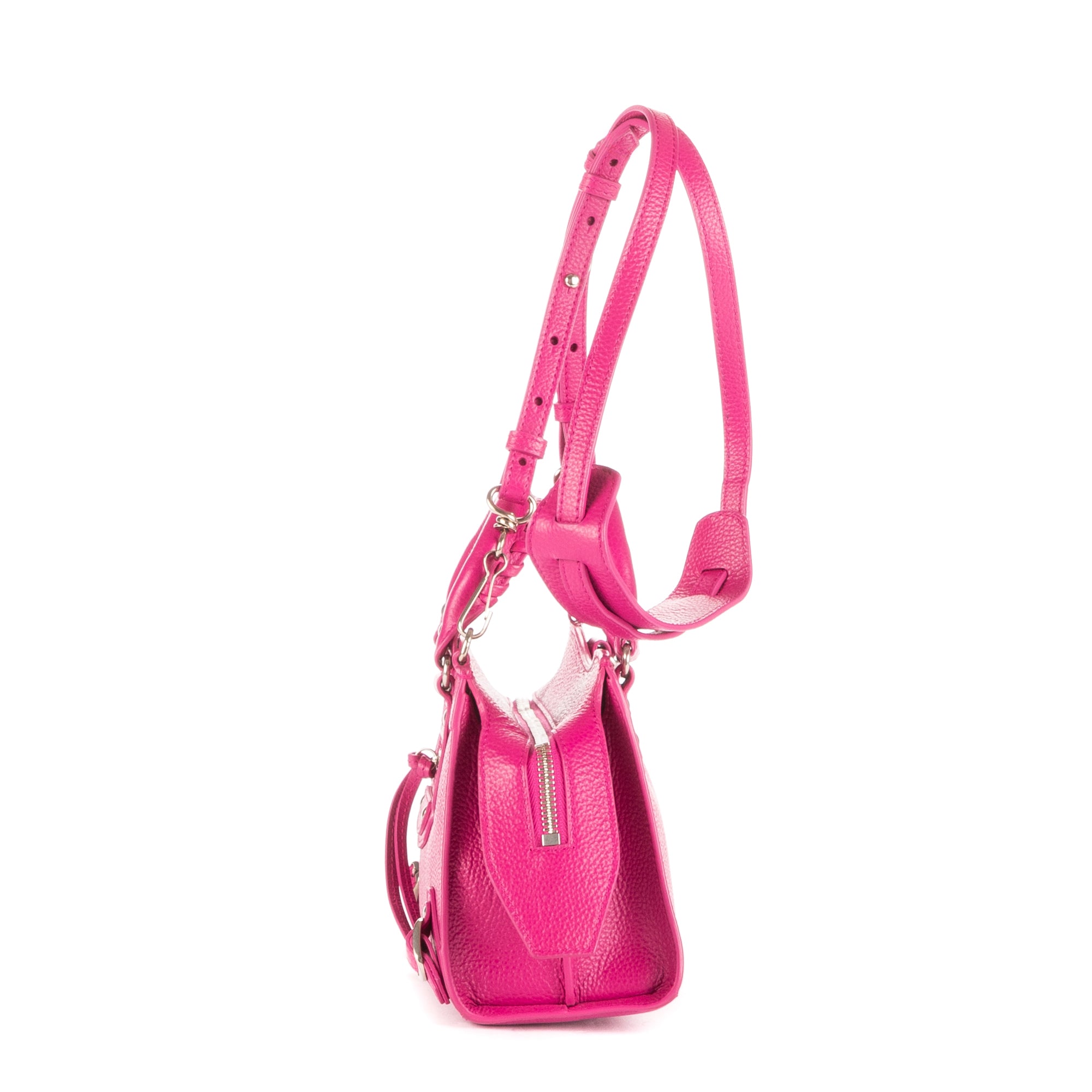 Handbag Neo Classic Mini Fuchsia Calfskin Leather