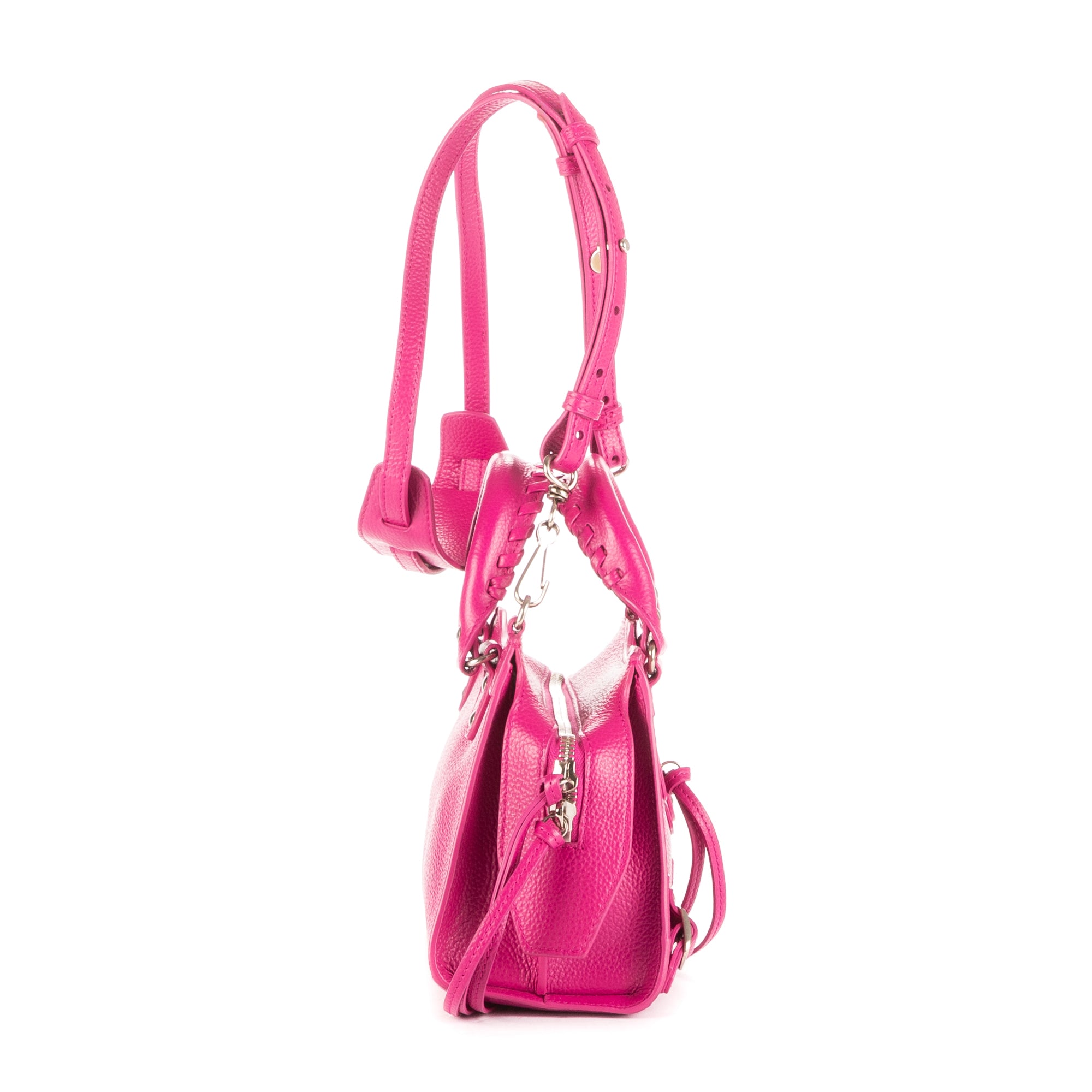 Handbag Neo Classic Mini Fuchsia Calfskin Leather