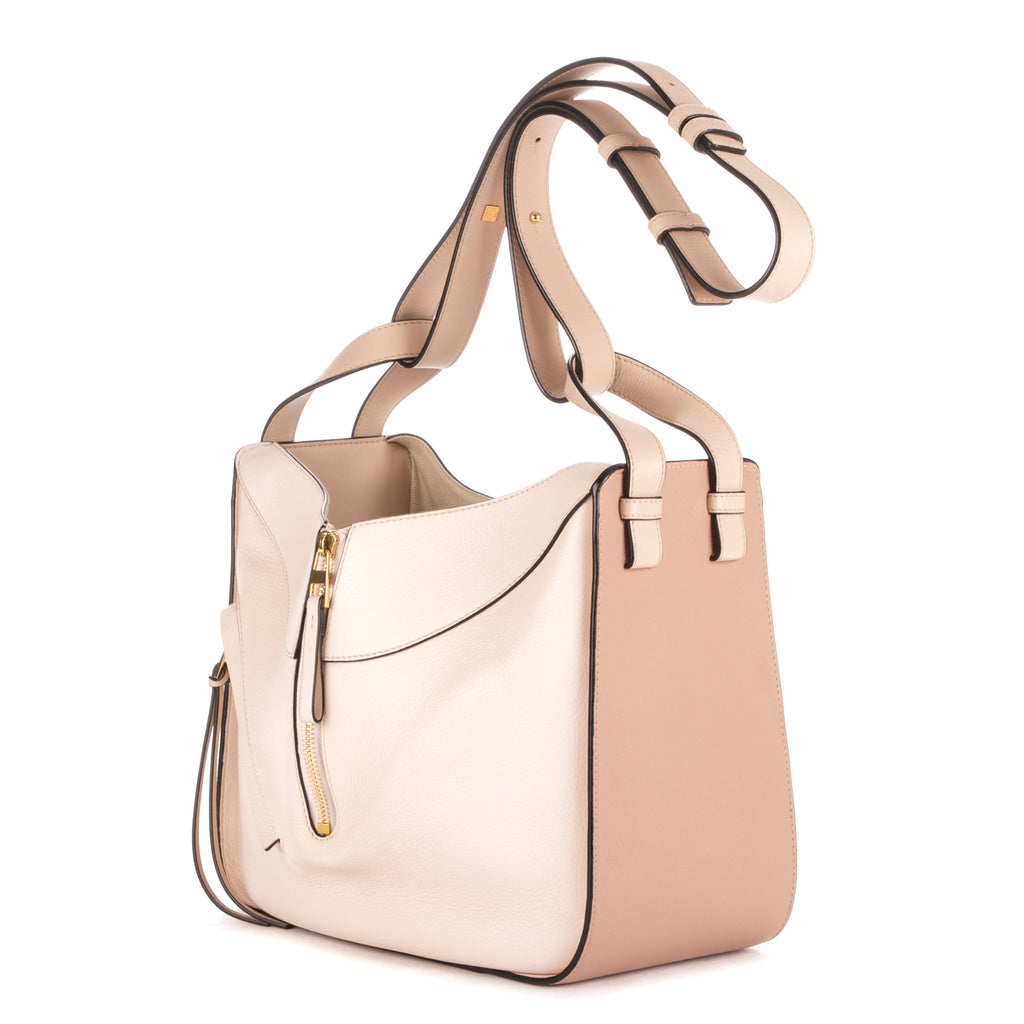 Shoulder Bag Hammock Pink Calfskin leather