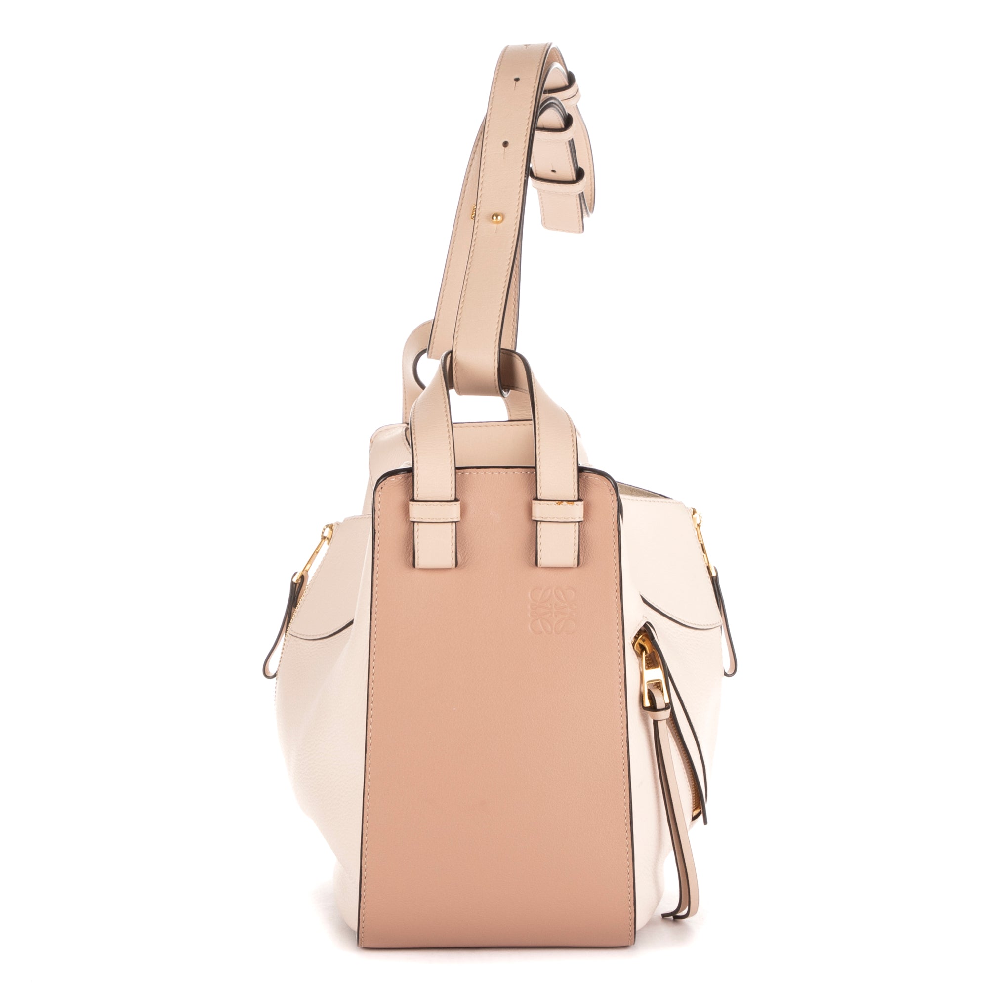 Shoulder Bag Hammock Pink Calfskin leather